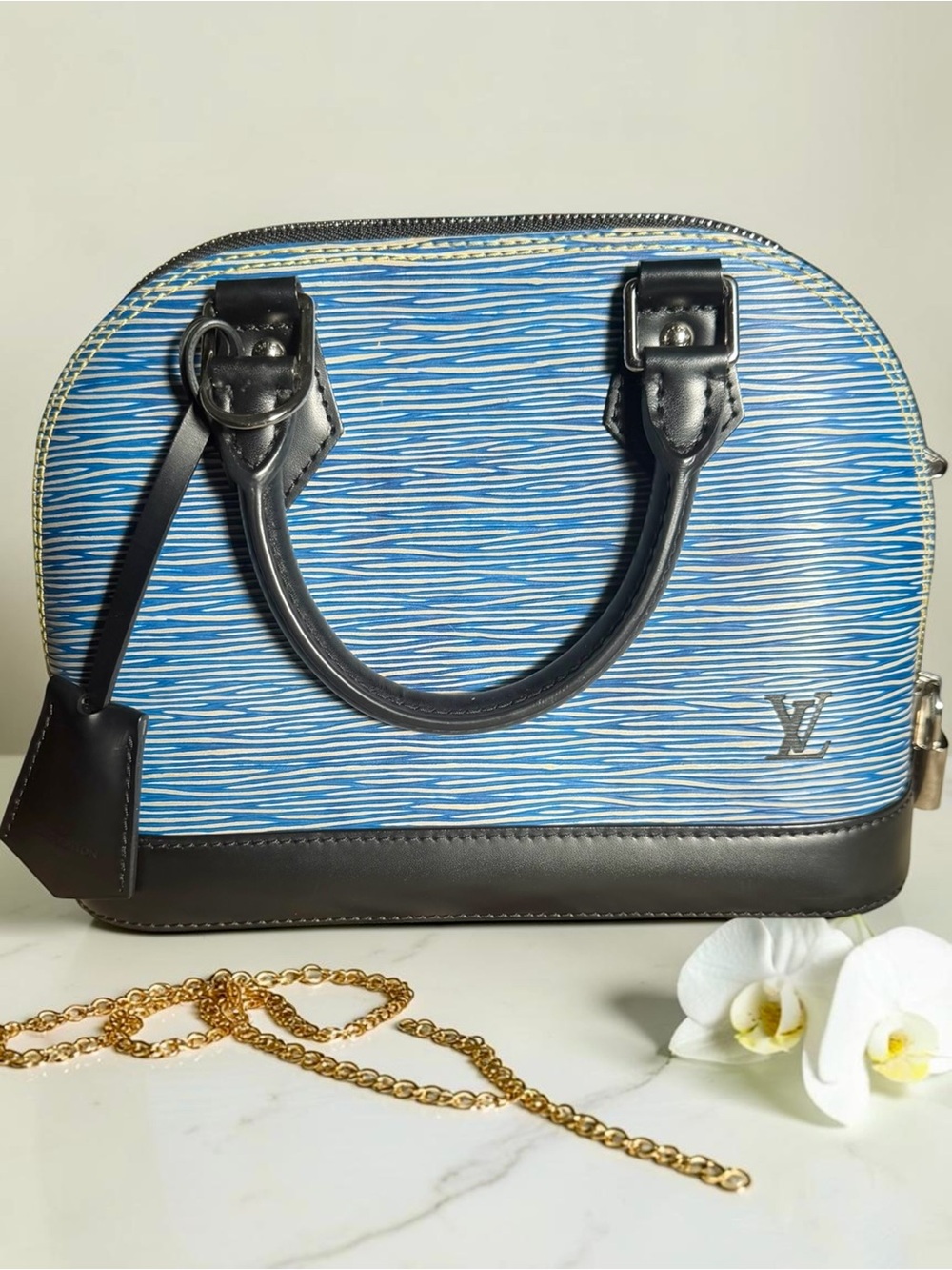 Louis Vuitton Alma BB Epi denim - Picture 2 of 8
